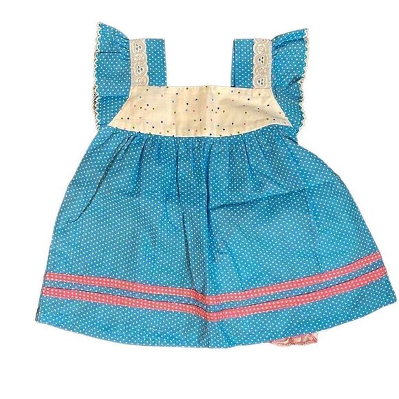 Infant Girls Dress Bundle-Size 14 Blue/Pink/Peach - Picture 7 of 9